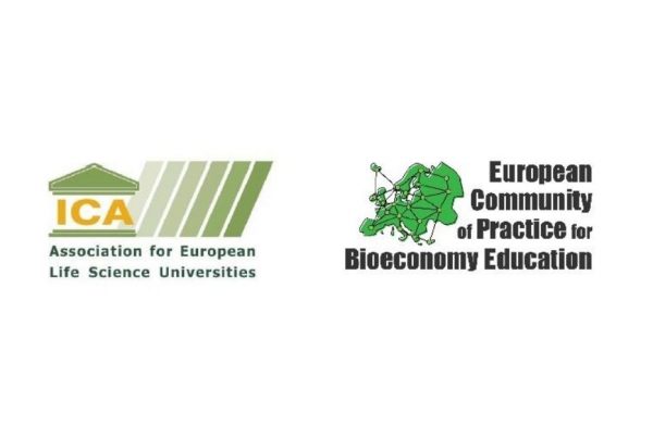 Logos of the Association for European Life Science Universities and of the Community of Practice for Bioeconomy Education