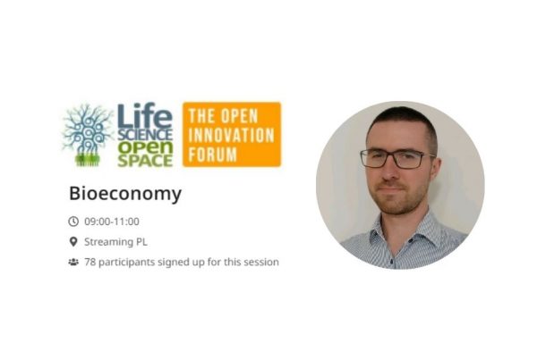 Image of Damian Kuznowicz and logos of Life Science Open Space - The Open Innovation Forum
